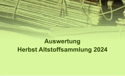 Auswertung  Herbst Altstoffsammlung 2024