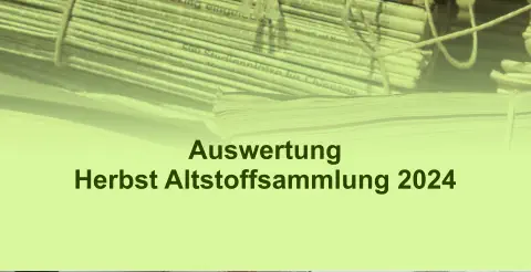 Auswertung  Herbst Altstoffsammlung 2024
