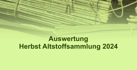 Auswertung  Herbst Altstoffsammlung 2024